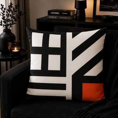 Modern Geometry Collection Kussenhoes – Orange Edition - 45x45 cm
