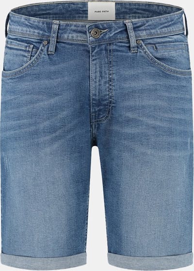 Purewhite Regular Fit Denim Short The Miles