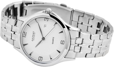 AKZENT Herenhorloge roestvrij staal Poyraz, Mineralglas
