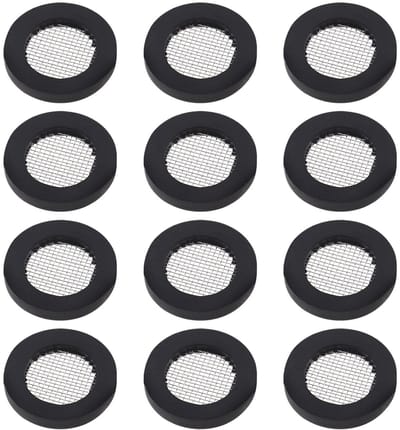 Dailygoods- O-ring 50 Stuks - Roestvrij Staal/Rubber - Buitendiameter 24mm - Binnendiameter 17mm - Dikte 3mm - Voor Tuinslang/Douchekop - Slangring