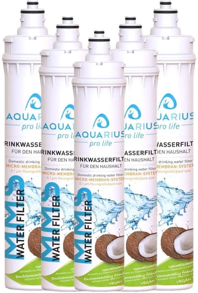 AQUARIUS pro life – 5-jarige bundel vervangingscartridges (-11%) – drinkwaterfilter – 3‑staps