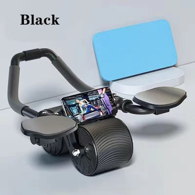 Sportschool Hypernmodern Multifunctionele Automatische Buikspier Wiel met Automatische Terugloop Training Apparatuur En Thuis Buikspieren, Roller Buik Buikspier Wielen Inclusief Knie mat Zwart Kleur Arm Been Oefening Inclusief Arm Steun