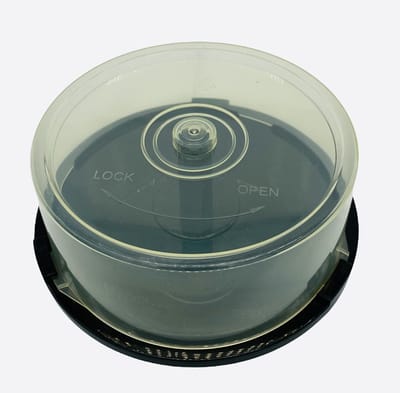 ONF3 - CD/DVD CakeBox - Transparante Plastic Tubs - Voor 25 Disc Opslag - Duurzame Opslagoplossing - 10x Tubs - Geschikt voor CD's en DVD's - Tr...