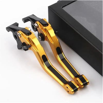 Remhendels Motorfiets - Koppelingshendels Hendelset - Motorfiets Rijden - CNC Aluminium Constructie - 1 Paar - Goud