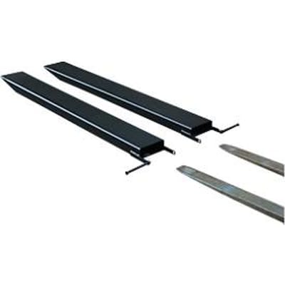 Vorkverlenging voor transportwerktuigen, open uitvoering, L 1800 x B 120 x 40 mm, zwart
