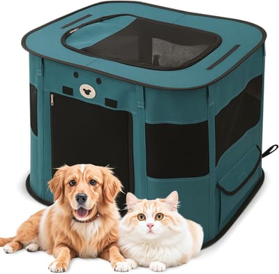 Opvouwbare Honden- en Kattenbench, Draagbare Reiskennel voor Binnen en Buiten
