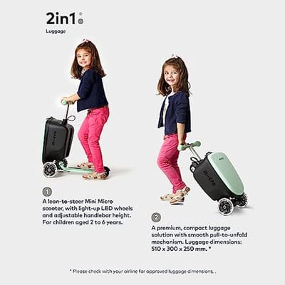 Kindertrolley met Step - Ergonomische Kinderscooter voor Kinderen van 2-6 Jaar