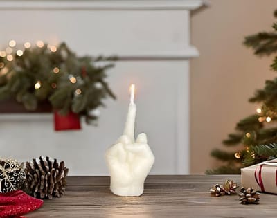 Grappige Geurkaars in Middelvinger Vorm - Origineel Cadeau voor Feestjes en Interieur