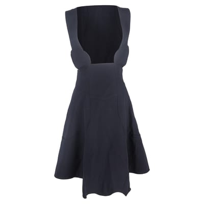 Comme Des Garçons overgooierjurk van marineblauw polyester