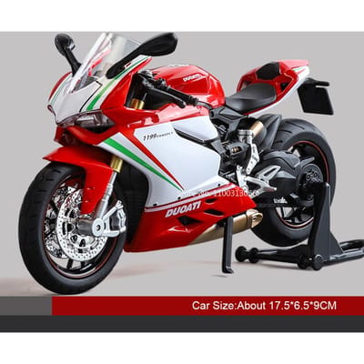 1:12 1199 Brise de Printemps 250 Sr Modèles de Motos Voitures Alliage Moulé Sous Pression Jouets Musique Légère Roue Tournante Motos Véhicule Cadeaux Enfants