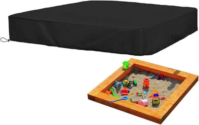 Zandbakhoes - Deksel Zandbak - Buiten Spelen - Waterdicht UV-bestendig - 180x180 cm - Zwart