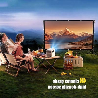 Opvouwbaar projectorscherm 100 inch 16:9 HD, dubbelzijdig en anti-rimpel, ideaal voor school, vergaderingen en thuisgebruik, 221 x 125 cm