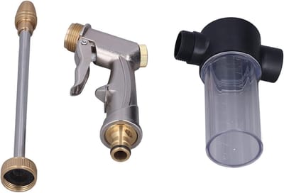 Draagbare Hoge Druk Tuinslang Spuitmond met Rotatable Nozzle voor Effectieve Schoonmaak en Schuimreiniging, Ideaal voor Tuinonderhoud en Auto's