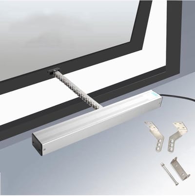 Automatische raamopener - Ventilatie opener - Ramen automatisch openen - Verstelbare slag - 300-1000 mm - Zilver