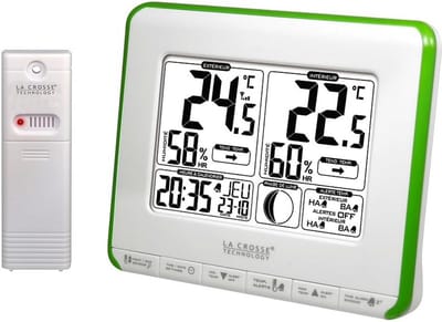 Draadloos Weerstation met Binnen- en Buitenmeting, Temperatuur en Luchtvochtigheid