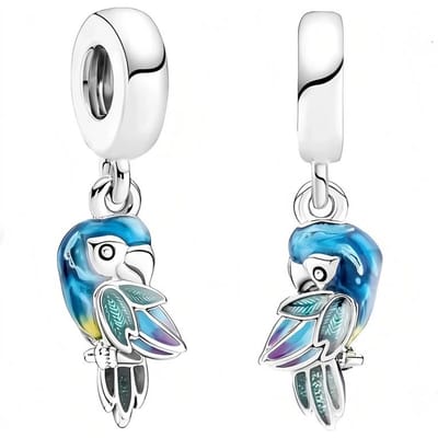 Charms Do Pandora Bedel Charms Papegaai Aardbei white