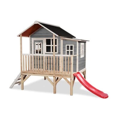 EXIT Loft 350 Houten Speelhuis - Speelhuisje voor Buiten - FSC Hout - Kinderen - Grijs