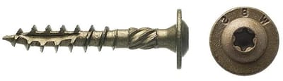 Constructie Schroeven - Lag Schroeven - Bouwprojecten - Warmtebehandeld Gehard - #14 x 1-1/2" - Brons