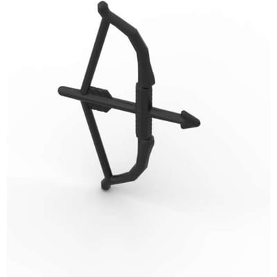 MOC 10 PIÈCES 93231 Arc et Flèche Briques de Construction Accessoire Arc Recurve avec Membres Rondes Briques Assemblage Jouet DIY Anniversaire Enfant Cadeau Enfant