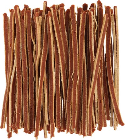 rund Sandwich - hondensnack - 350 gr - repen 2 cm x 11 cm - vis24.3%/ kip24%/ rund18% VETGEHALTE 1% voor honden vanaf 4 maanden