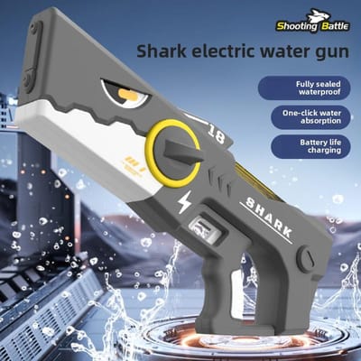 Grote Capaciteit Elektrisch Waterpistool Hoge Druk Lange Afstand Spuit Automatische Wateropname Haai Waterblaster voor Kinderen