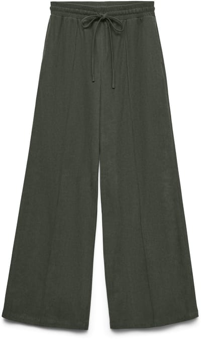 Vero Moda Broek met wijde pijpen VMVILJA High waist fluwelen Broek