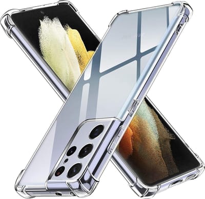 Hoesje voor Samsung Galaxy S21 ULTRA backcover Shockproof siliconen Transparant