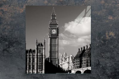 TMK ArtDeko - Glas Beschermplaat - 50x52 cm - Londen - Veelkleurig