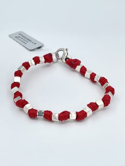 Spadarella Gioielli - SPBR293 - Armband - 925 Zilver - 4 mm - Red 504 - 17 Cm