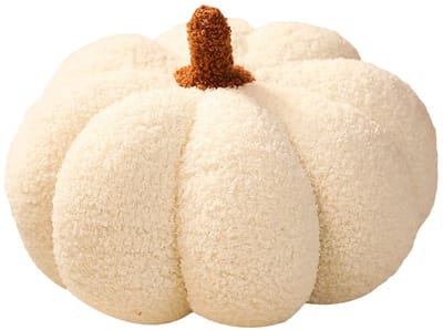 Wit ongeveer 28 cm pompoenkussen creatief bankkussen thuis zachte decoratie knuffel lappenpop