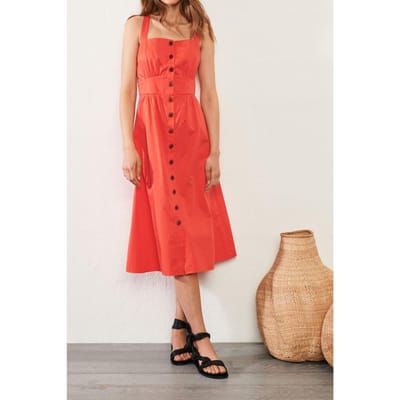 BA&SH Robe Cybelle Grenadine Größe: L | Midikleider Outlet | Damen
