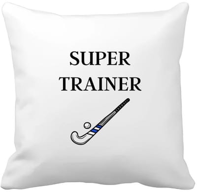 Akyol - super trainer Kussen hoes - Sport - coach - hockey stick - trainer - geschenk - verjaardag - love gift - 40 bij 40 cm