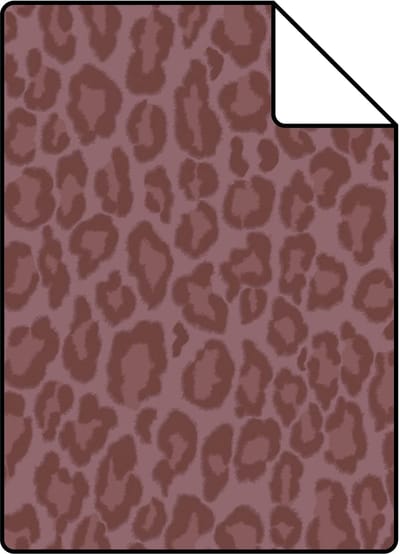 Proefstaal ESTAhome behang panterprint mauve paars - 26.5 x 21 cm - 132206-S