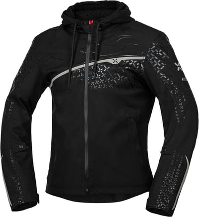 IXS Rapid-STX 1.0 Waterdichte Zwart Textiele Motorjas - Jas