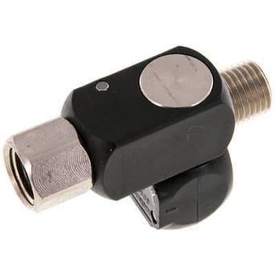 Rotary Joint R1/4'' Vrouwelijk X Mannelijk Z-vorm Nikkel-vernikkeld Messing / Plastic 15bar (210.75psi)