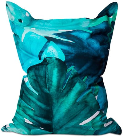 Lumaland - Grote luxe XXL zitzak - 380 liter vulling - 140 x 180 cm - geschikt voor Indoor & Outdoor - Botanical