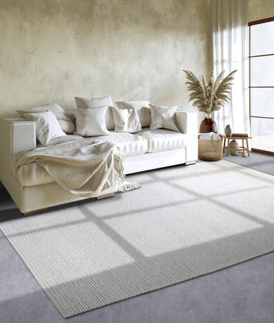 Flycarpets Villeroy & Boch - Wol Vloerkleed - Francois - Naturel Wit - 80x150 cm