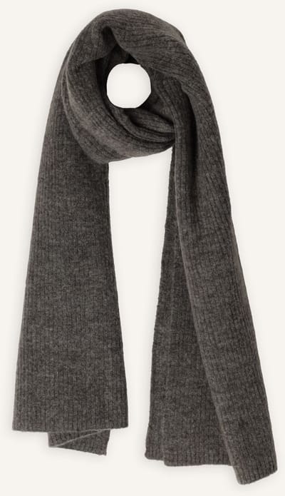 SELECTED WOMEN Slfmaline Knit Scarf Sjaals Dames - Grijs - Maat ONESIZE