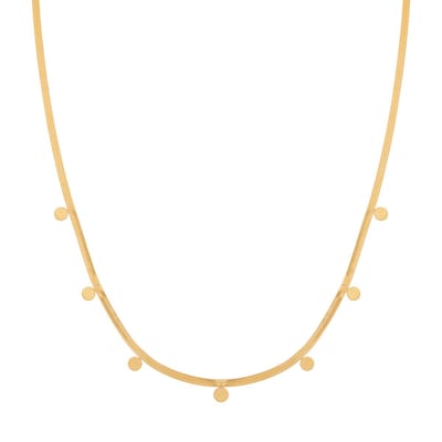 Essentialistics - Ketting grote muntjes - Volwassenen - Goudkleur - Stainless steel (verkleurt niet) - Verlengkettinkje