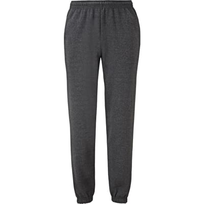 Fruit of the Loom Klassieke uniseks joggingbroek met elastische manchetten (Donkere Heide Grijs)