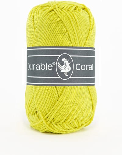 Durable Coral - 351 light lime - Gemerceriseerd Katoen Garen