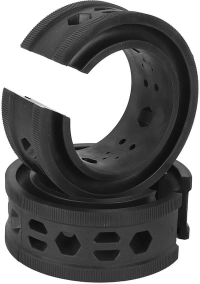Dailygoods- Schokdemper met Veer - Vermindert Trillingen/Geluid - Verbeterde Stabiliteit/Comfort - Anti-vibratie - 2 Stuks - Universeel Rubber - Schokabsorber