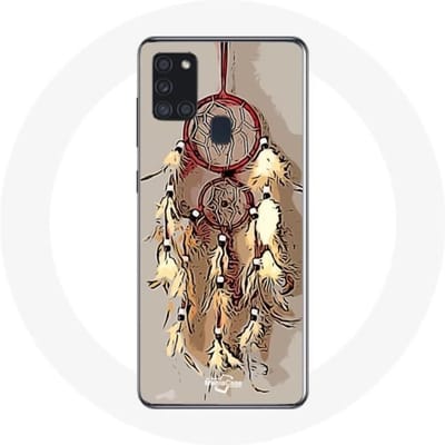 Coque - Samsung - Galaxy A21S - Attrape Rêve - Marron - Souple marron