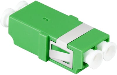 LogiLink glasvezelkoppeling-set, 2x LC duplex, zonder flens, groen