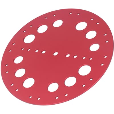 Vrijduiken Bodemplaat Zeewaterbestendige Aluminiumlegering Duikuitrusting voor Diepzee Duikomgeving Blauw Red rood