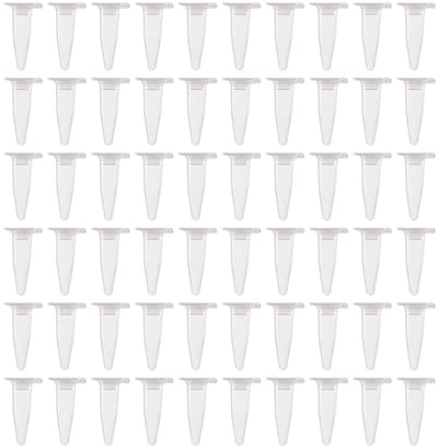 1000 Stuks 1 ml Plastic Centrifuge Tubes met Puntige Kop voor Laboratoriumgebruik, Transparante Gegradueerde Polypropyleen Testbuizen met Plat Deksel, Ideaal voor Experimenten en Monsterverwerking