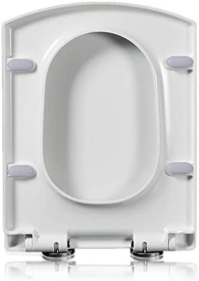 Toiletbril - Zitting Deksel - Badkamer Vernieuwen - Softclose Snelreiniging - Rechthoekig 34.5x43cm - Wit