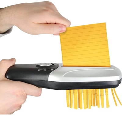 VH Supplies® Papierversnipperaar - Papiervernietiger - Shredder - 26 x 8 x 5 cm