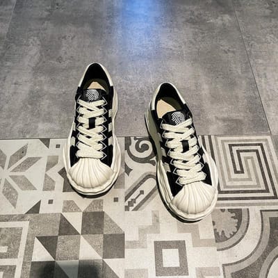 Kleine Witte Schoenen Dames Lente Nieuw Koreaanse Versie van De All-match College Stijl Schelpneus Smeltende Dikke Zool Casual Sportschoenen 40 gray