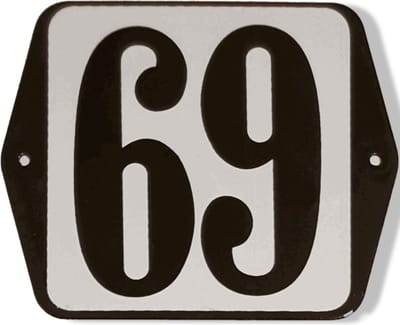 Huisnummer standaard nummer 69